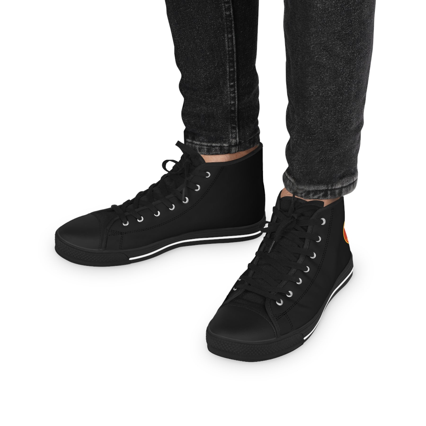 Heroines of Jericho Sneaker - High Top Black & White - Bricks Masons