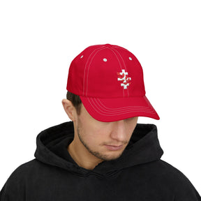 Red Branch of Eri Baseball Cap - Cotton red & White Emblem Various Colors - Bricks Masons