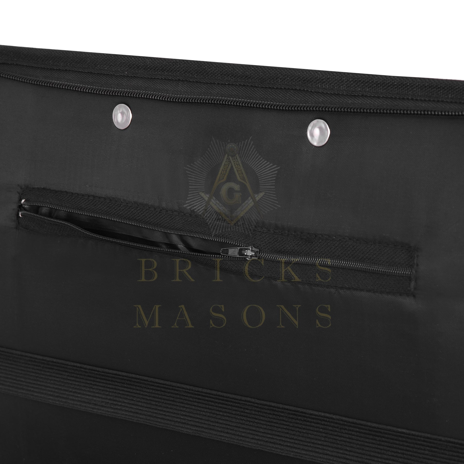 Widows Sons Chain Collar Case - Square & Compass Lightweight Soft Case Half Size - Bricks Masons