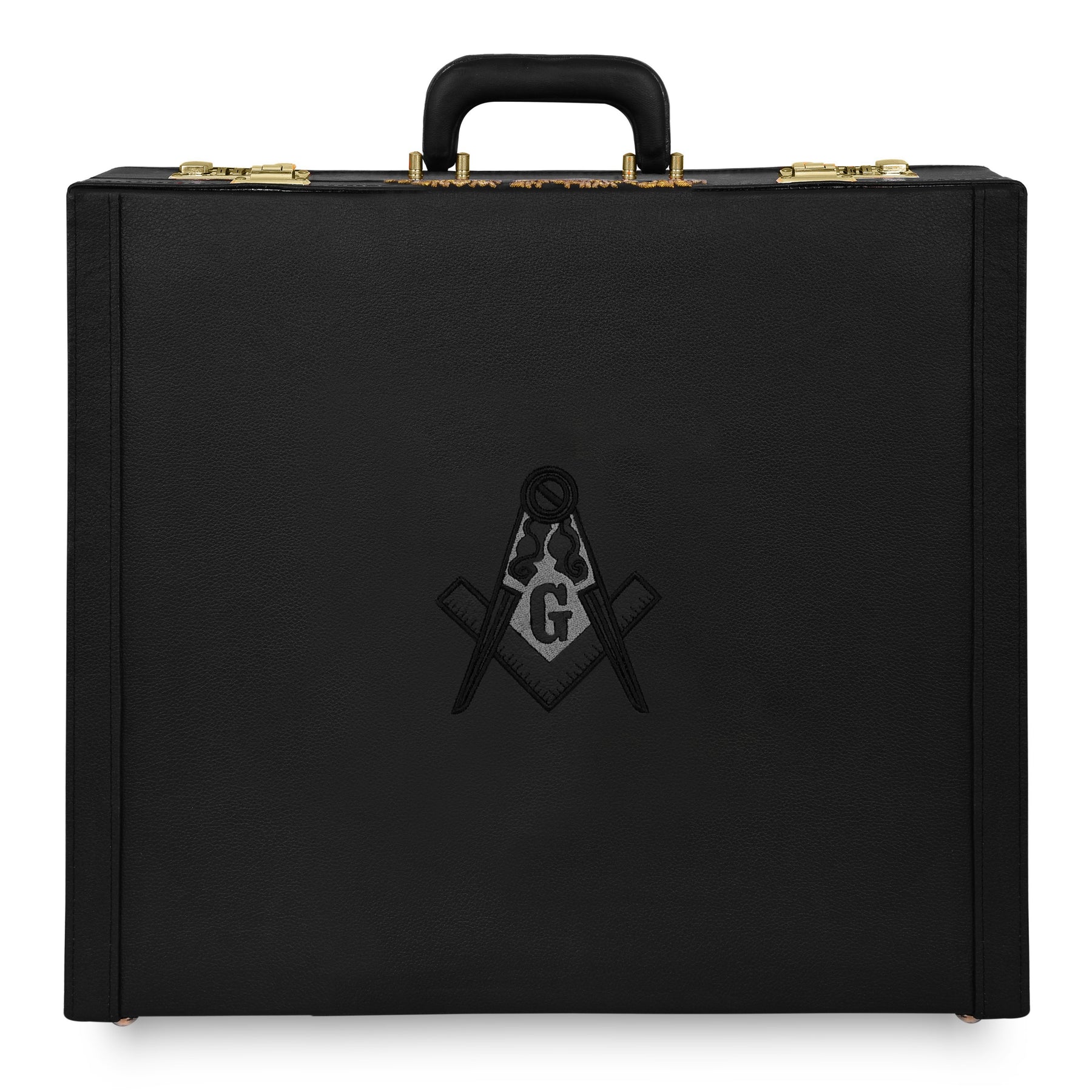 Master Mason Blue Lodge Apron Case -  Hand Embroidery Personalization Various Sizes & Materials - Bricks Masons