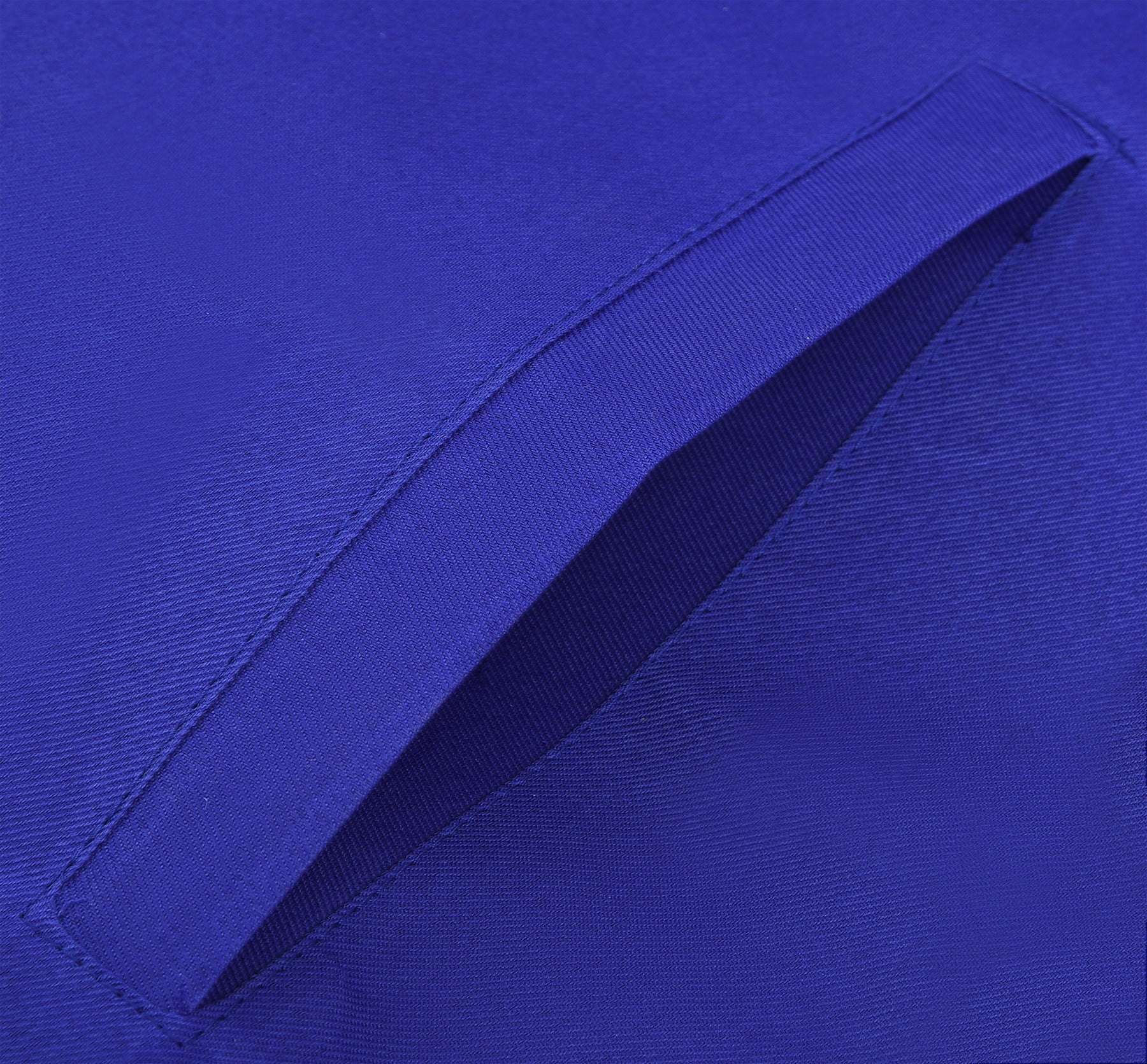 Past Master Blue Lodge Apron - Royal Blue Square & Quadrant With Sun - Bricks Masons