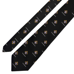 Past Master Craft English Regulation Necktie - Black Silk Customizable - Bricks Masons