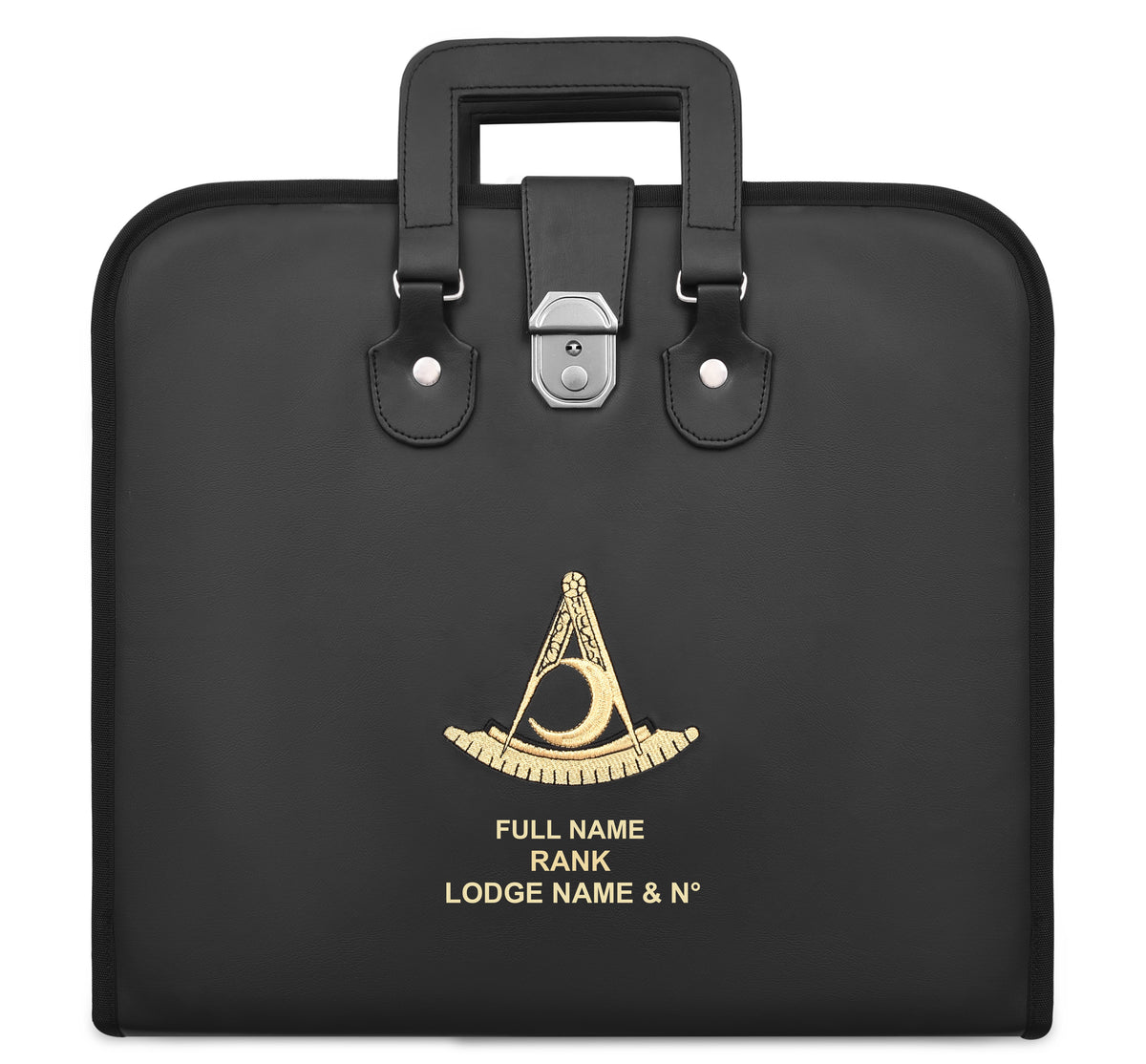 Past District Deputy Grand Master Blue Lodge Apron Case  - Custom Embroidered Case - Bricks Masons