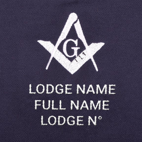 Master Mason Blue Lodge Polo Shirt - Blue Color True Cotton Customizable