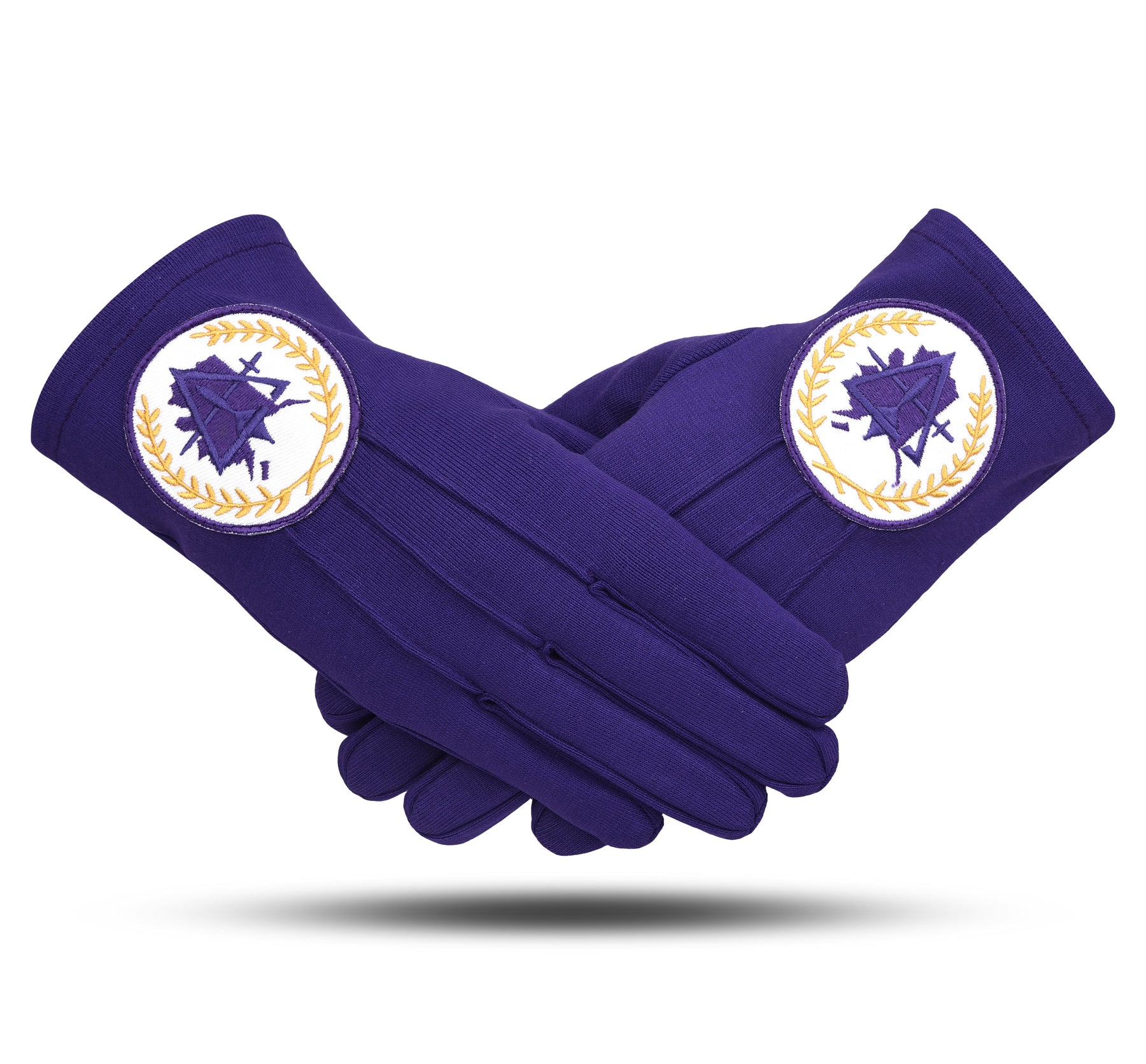 Council Gloves - Pure Cotton Purple Color With Alaska Map - Bricks Masons
