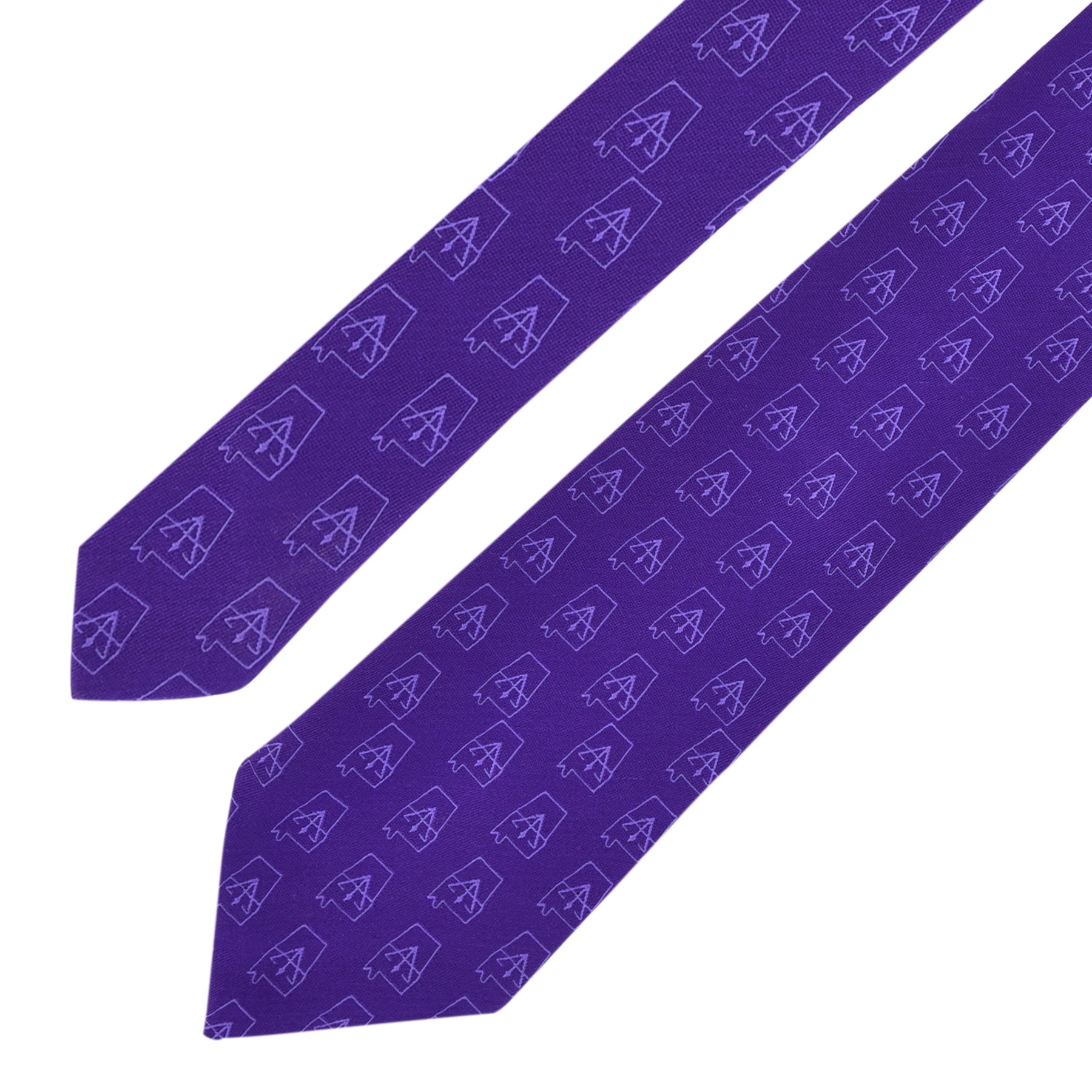 Council Necktie - Purple Silk Council Emblem