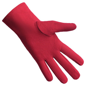 Order of the Amaranth Glove - Red Cotton With Round Patch - Bricks Masons