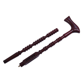 Blue Lodge Cane & Walking Stick - Red Indian Rosewood Tubal Cane - Bricks Masons