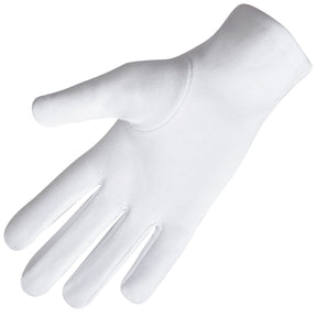 Royal Arch Chapter Glove - Pure Cotton With Red Triple Tau - Bricks Masons