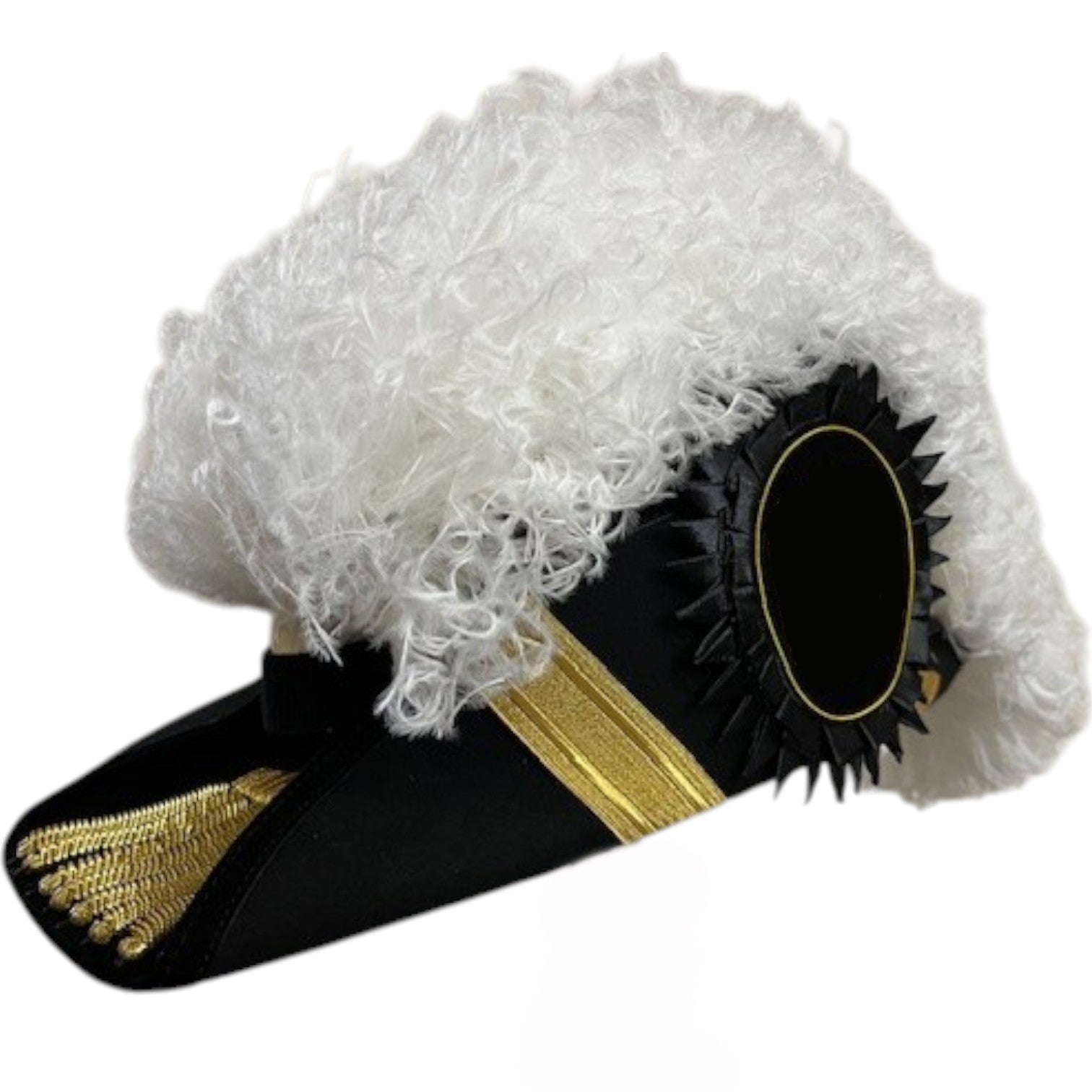 Eminent Commander Knights Templar Chapeau - All White Plumes - Bricks Masons