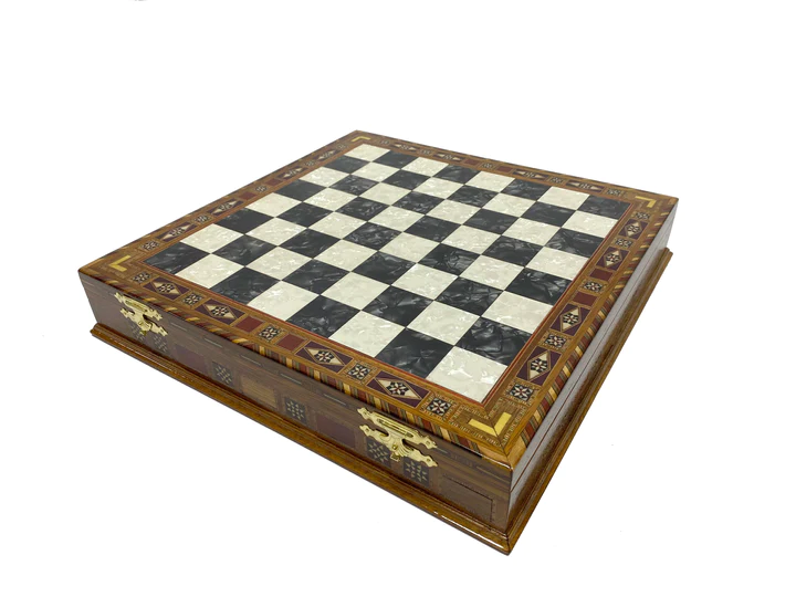 OES Chess Set - 16.5" (42cm) - Bricks Masons
