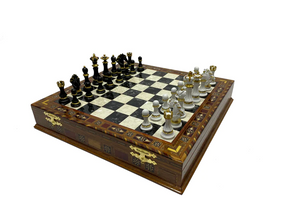 33rd Degree Scottish Rite Chess Set - Wings Down 16.5" (42cm) - Bricks Masons