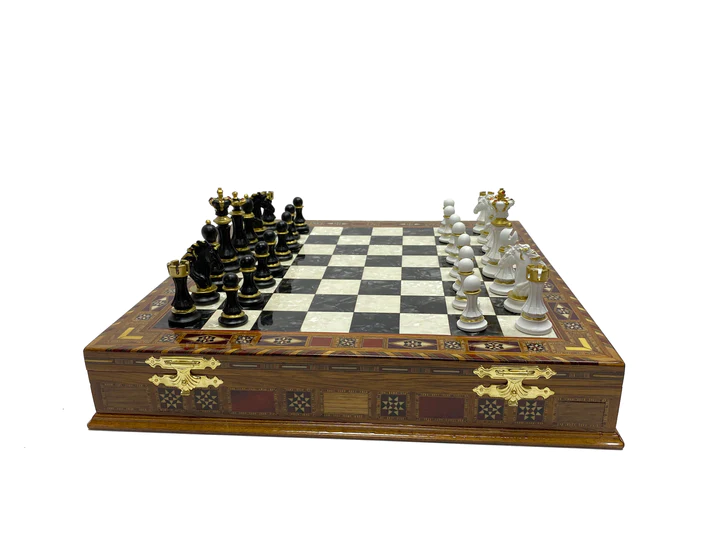 Order of Malta  Chess Set - 16.5" (42cm) - Bricks Masons