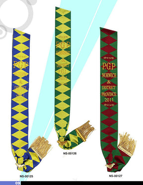 Royal Antediluvian Order of Buffaloes R.A.O.B. Sash - Various Degrees