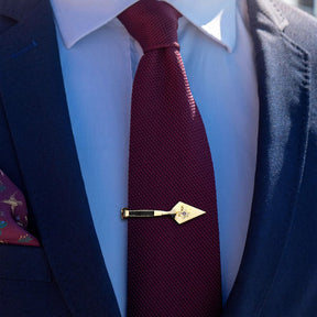 Master Mason Blue Lodge Accessories Set - Gold Cuff Links & Tie Clip - Bricks Masons