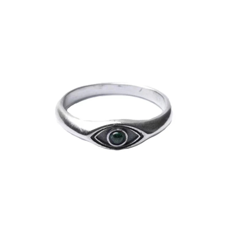 Eye Of Providence Ring - Silver Lapis Lazuli Eye Pointed Blue - Bricks Masons