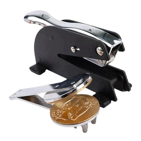 Allied Masonic Degrees Desktop Seal Press - Stainless Steel With Black Customizable - Bricks Masons