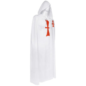 Knights Templar Commandery Cloak - White & Black Polyester