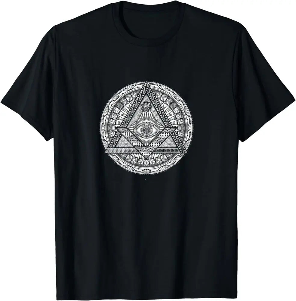 Eye Of Providence T-Shirt - Short Sleeves Cotton - Bricks Masons