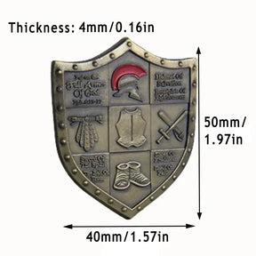 Knights Templar Commandery Coin - Armor of God - Bricks Masons