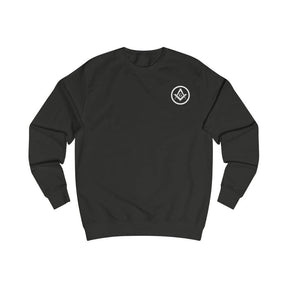 Master Mason Blue Lodge Sweatshirt - Square & Compass G Black, White, Grey