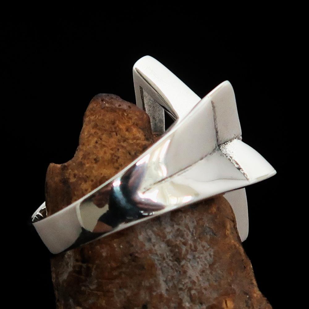 Ancient Israel Ring - Sterling Silver Star of David - Bricks Masons