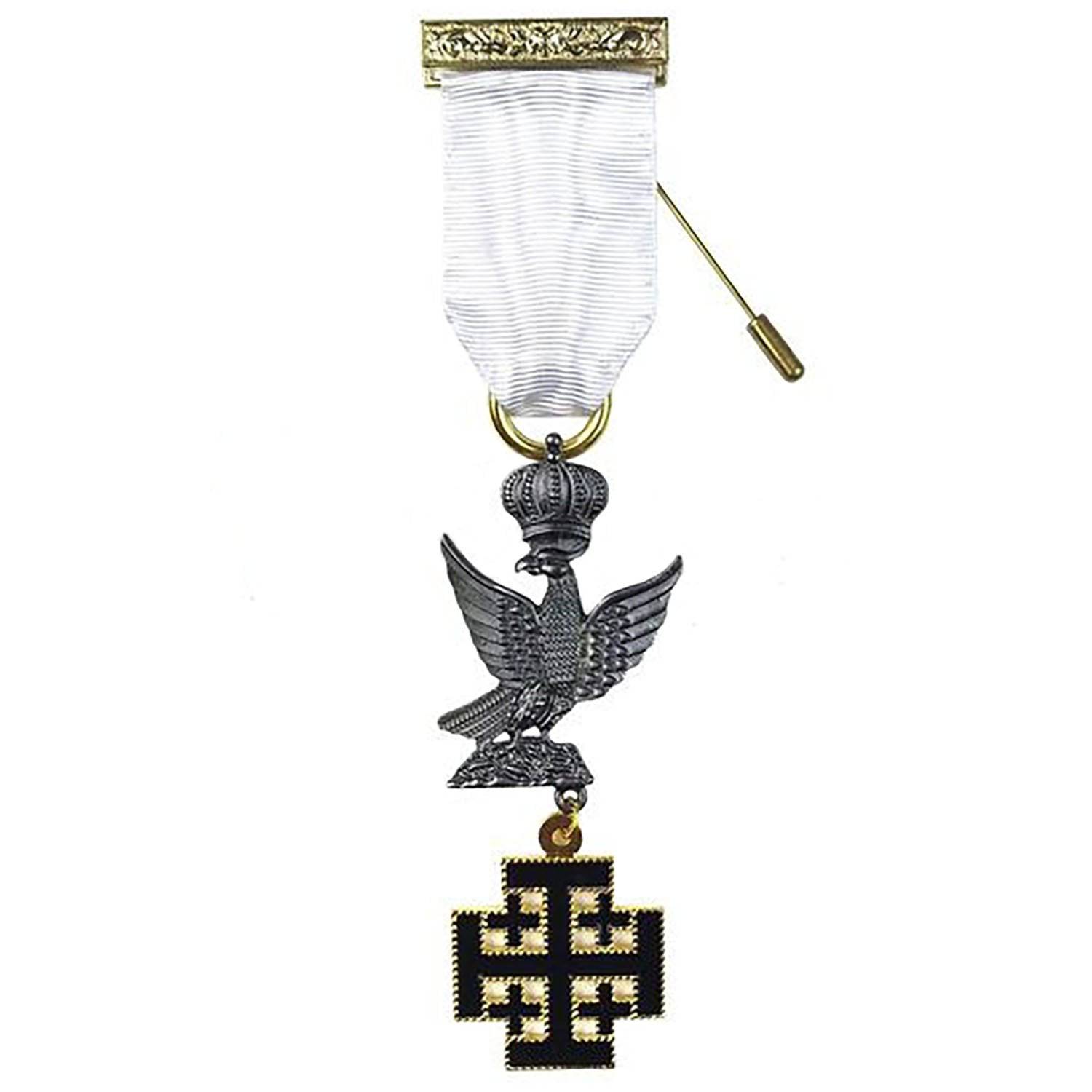 Commander Red Cross of Constantine Breast Jewel - Gold Plated - Bricks Masons