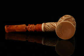 Master Mason Blue Lodge Meerschaum Pipe - Handcrafted Mason Gavel Shape - Bricks Masons