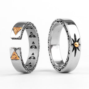 Eye Of Providence Ring - Stainless Steel - Bricks Masons
