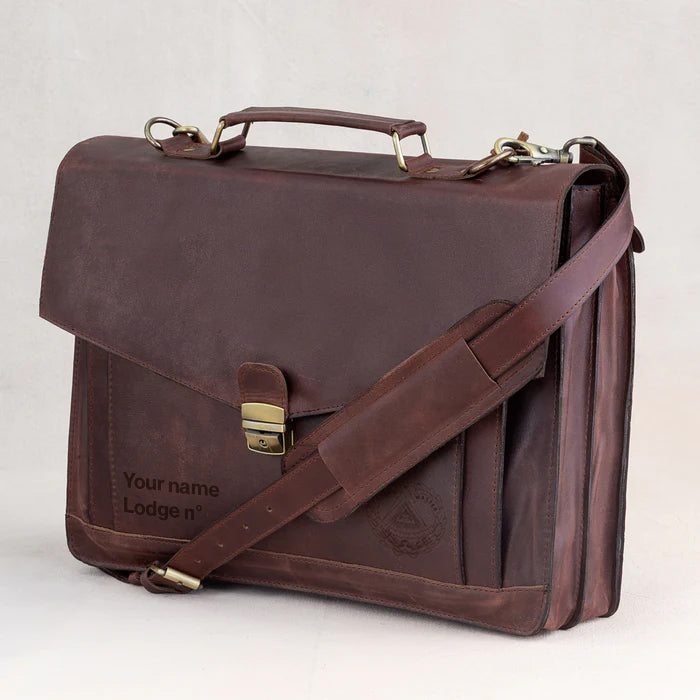 Grand Master Blue Lodge Briefcase - Various Sizes - Bricks Masons