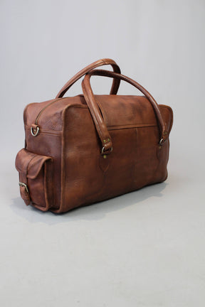 Grand Master Blue Lodge Travel Bag - Handmade Genuine Leather - Bricks Masons