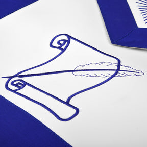 Historian Blue Lodge Officer Apron - White & Blue - Bricks Masons