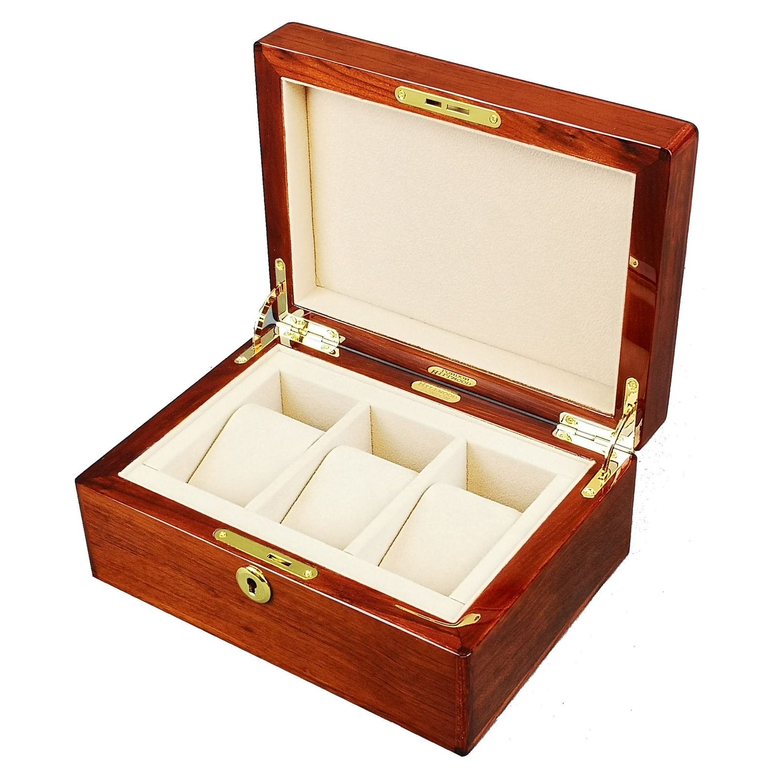 Master Mason Blue Lodge Jewelry Box - Rosewood  Watches Compartments with Lock - Bricks Masons
