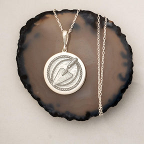 Masonic Necklace - Trowel & Rope Various Materials - Bricks Masons