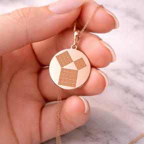 Masonic Necklace - The 47th Problem of Euclid Various Sizes - Bricks Masons