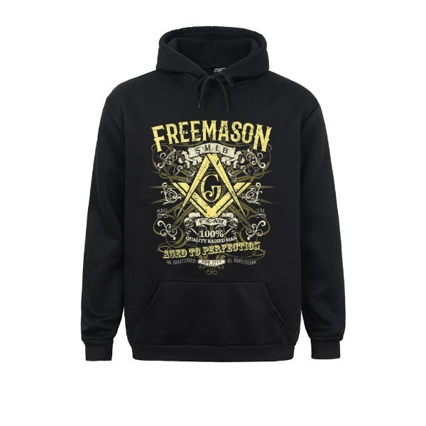 Master Mason Blue Lodge Hoodie - "So Mote It Be" SMIB Square & Compass G