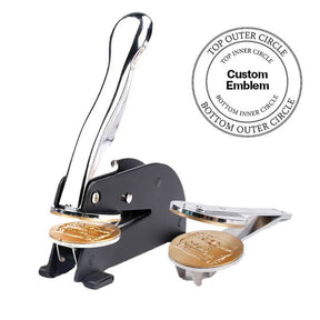 Knights of Constantinople Seal Press - Desktop  Stainless Steel With Customizable Stamp - Bricks Masons