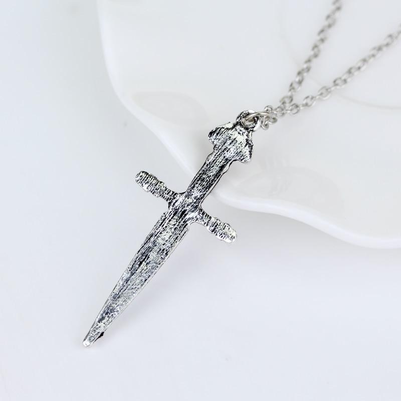 Knights Templar Necklace - Silver & Red - Bricks Masons