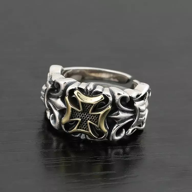 Knights Templar Commandery Ring - Adjustable Size - Bricks Masons