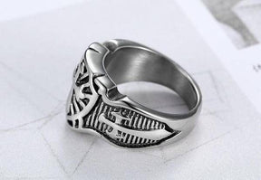 Knights Templar Ring - Armor Shield Cross Sword - Bricks Masons