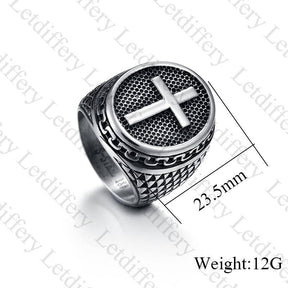 Knights Templar Ring - Cross - Bricks Masons