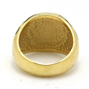 Knights Templar Ring - Retro Vintage - Gold - Bricks Masons