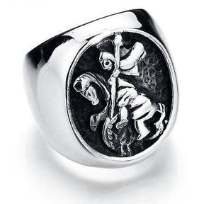 Knights Templar Ring - Vintage Signet - Bricks Masons