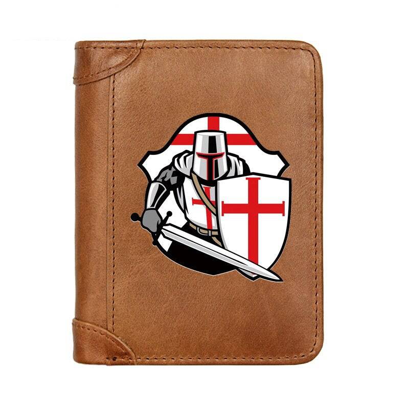 Knights Templar Wallet - Black/Brown/Coffee - Bricks Masons