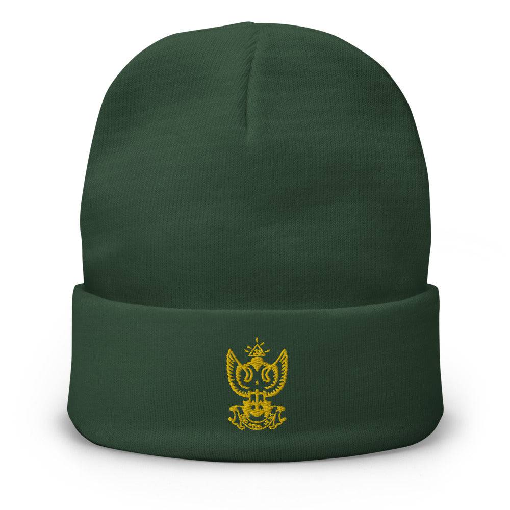 33rd Degree Scottish Rite Beanie - Wings Up Golden Embroidery