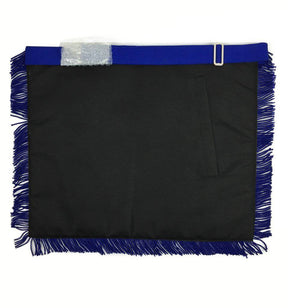 Master Mason Blue Lodge Apron - Navy Blue & White - Bricks Masons