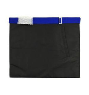 Master Mason Blue Lodge Apron - White & Navy Blue Ribbon - Bricks Masons