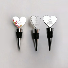 Master Mason Blue Lodge Bottle Stopper & Saver - Various Shapes - Bricks Masons