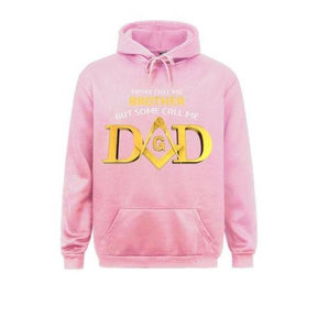 Master Mason Blue Lodge Hoodie - Call Me Dad Square & Compass G (Multiple Colors) - Bricks Masons