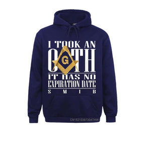 Master Mason Blue Lodge Hoodie - "I Took An Oath" Square and Compass G - Bricks Masons
